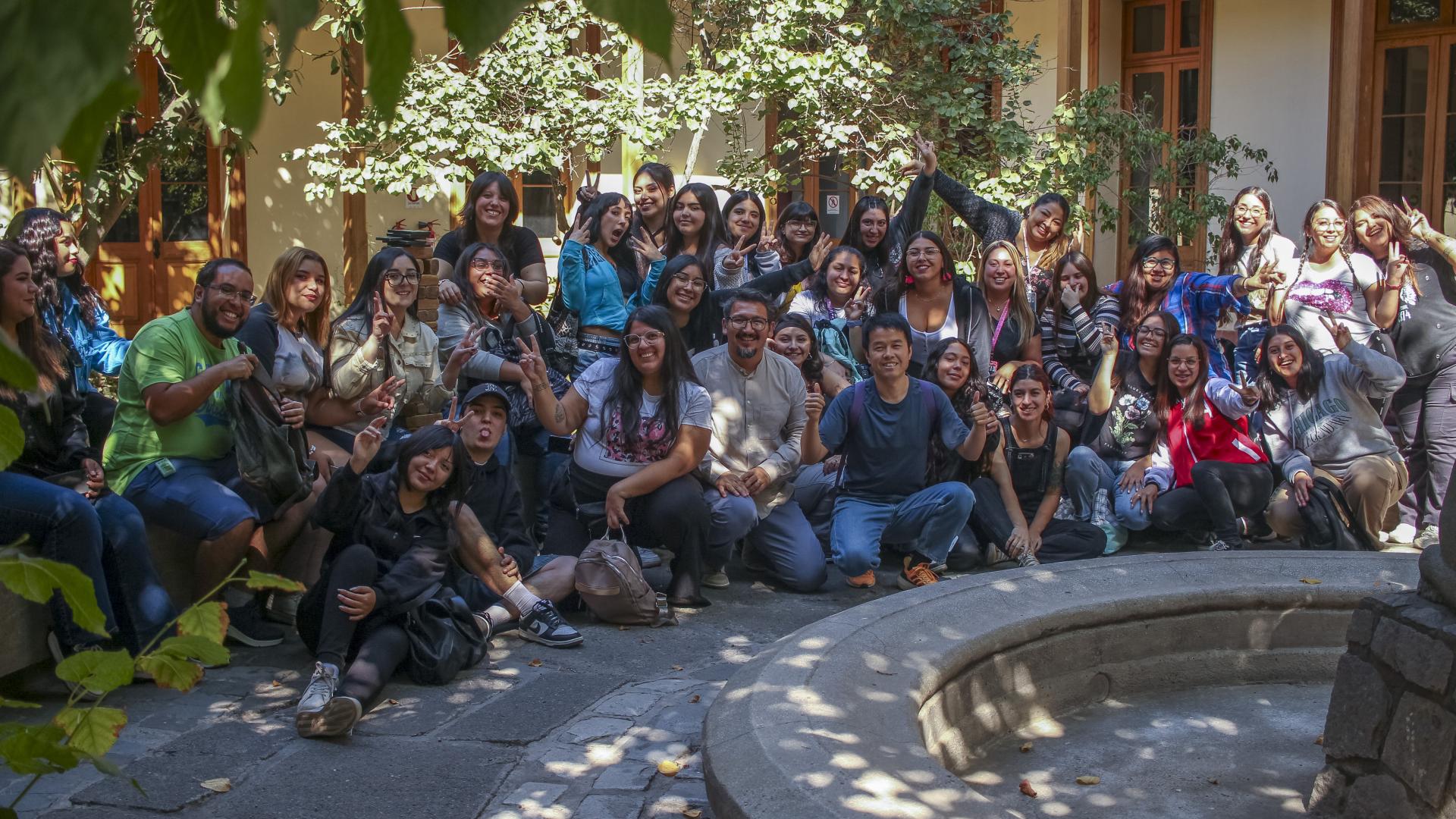 Grupo de estudiantes de pedagogía