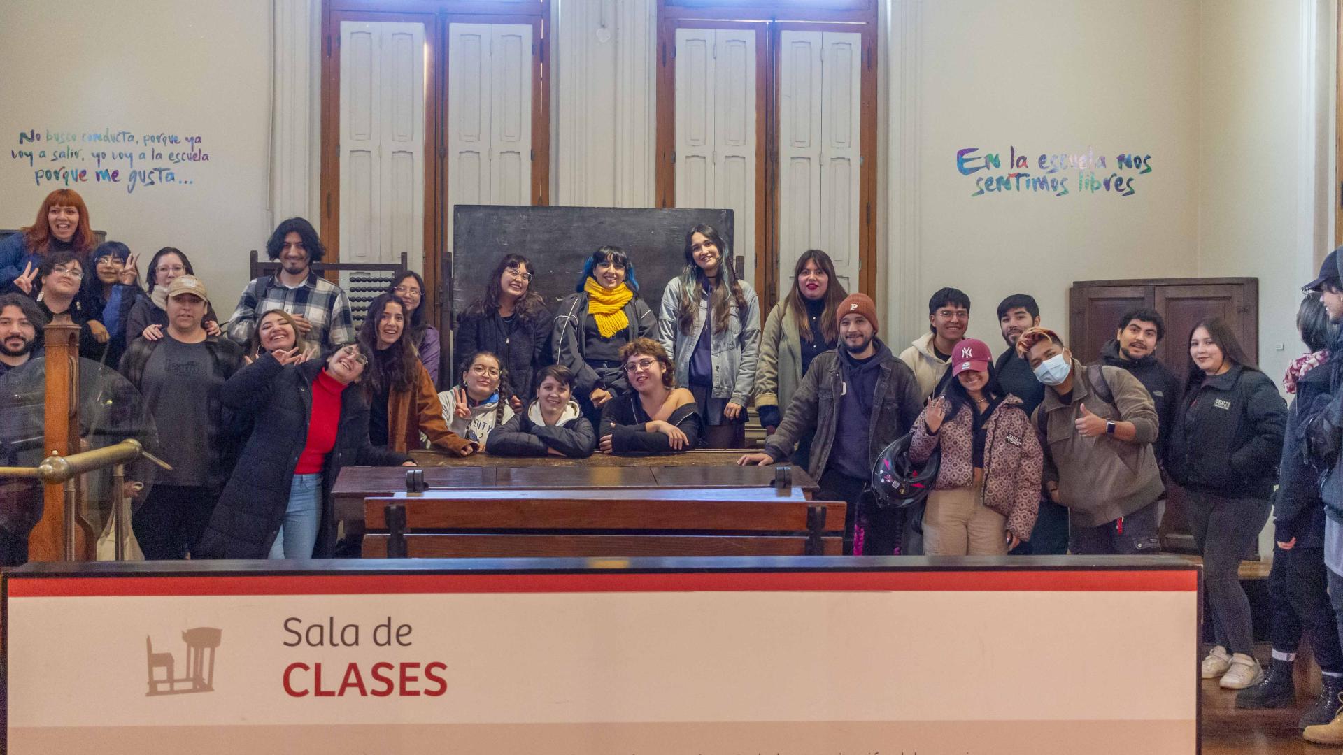 Grupo de estudiantes de pedagogía